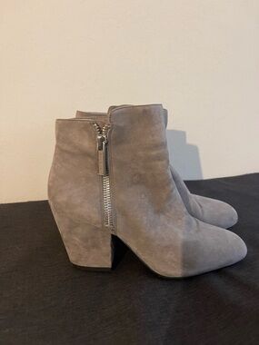 1. State Suede Ankle Booties with Side Zip